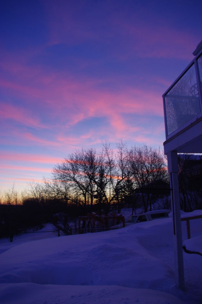 Sunrise north of the 49th Parallel